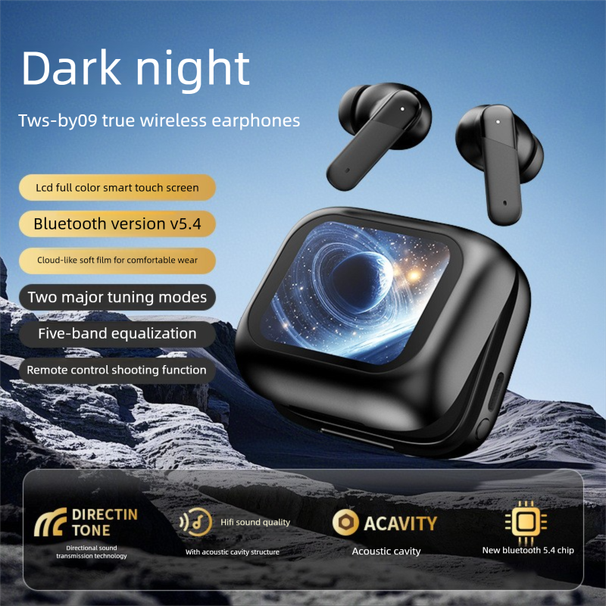 Full Color Touch Screen ANC+ENC Dual Noise Reduction Bluetooth In-Ear Multi-Functional New Wireless Earphones Private_voghion.com