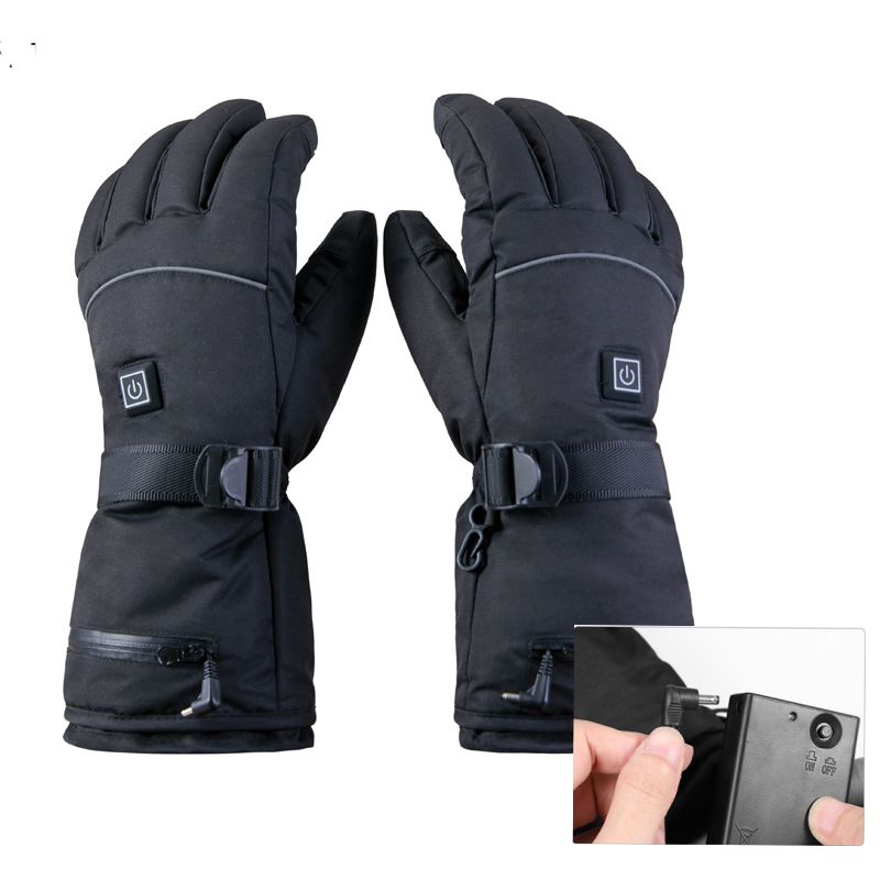 Fahrradhandschuhe Winter Outdoor Sport Ladeheizung Elektrische Heizung Wasserdichte Dicke Handschuhe Reiten Skihandschuhe Touchscreen Warme Handschuhe_voghion.com
