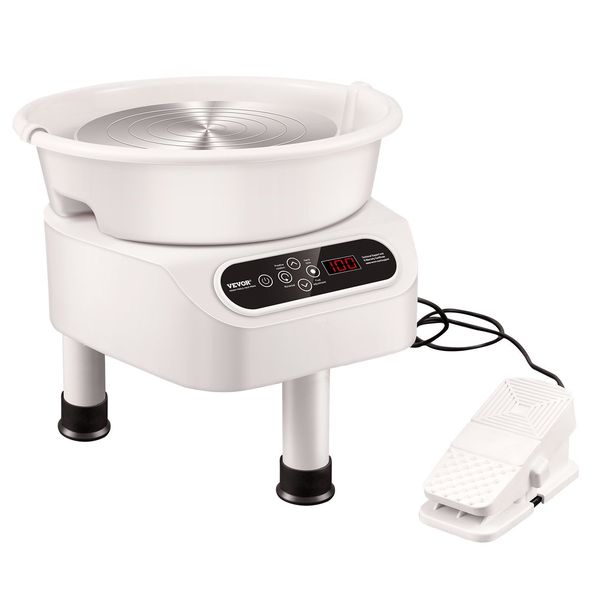 Pottery Wheel, 10 inch Pottery Forming Machine, Direct Drive Ceramic Wheel with 3 Support Legs for DIY Art Craft, 350W Electric Wheel for Pottery with_voghion.com