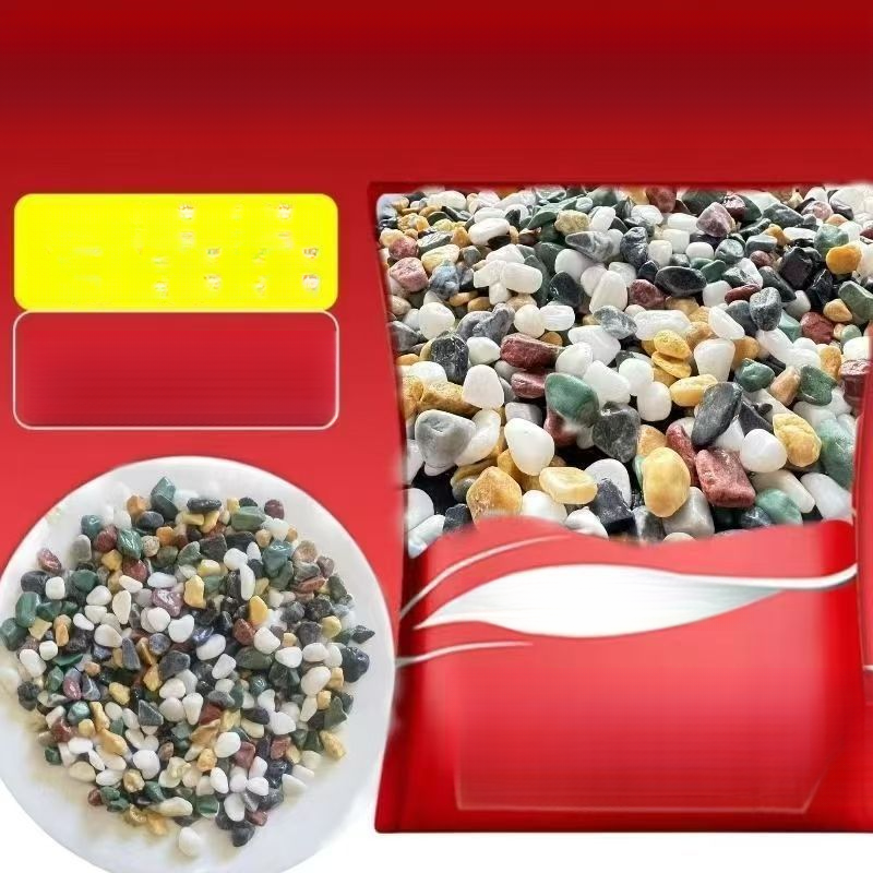 Natural Multicolored Rain Flower Five-Flower Base Sand Succulent Top Stone Pebble Landscaping Fish Tank Colorful Stones_voghion.com