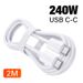 Type C USB C To USB C Cable 240W Fast Charging Charger Cord For IPhone 15 16 Pro_voghion.com