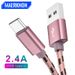 Typ-C-USB-Schnellladekabel USB-C-Kabel für Huawei P30 P20 Lite Superschnelles Ladekabel für Xiaomi Mi 8 9 Samsu hargingfähig_voghion.com