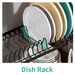 Kitchen Storage Rack Dish Rack Drain Rack Storage Rack Household Single-Layer Table-Type Water Filter Bowl and Dish Rack for Bowl and Chopsticks Stora_voghion.com