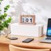 Cable Management Box - Plastic Cord Organizer For Desk, Home & Office Use (Multi-Slot Design, Child-Safe Socket Cover)_voghion.com