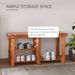 3-Tier Shoe Rack Bench, Acacia Wood Shoe Organizer, Rustic Entryway Bench With Storage Shelves For Entryway, Hallway, Livingroom, Teak_voghion.com