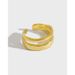 536 Korean Style S Pure INS 2021 New Irregular Double Layer Open Women Versatile Silver Ring_voghion.com