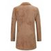 Men's Winter Wool Coat – Thick Fleece Lined Overcoat, Double Breasted Pea Coat, Slim Fit Casual Jacket For Fall & Winter (Camel, S-XXL)_voghion.com