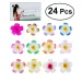 24 pezzi da 2,4 pollici di fiori di plumeria hawaiani, fermagli per capelli in schiuma, accessori per decorazioni per eventi di nozze e feste in spiaggia_voghion.com