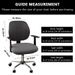 Split-Back Office Chair Cover Set – Premium Stretchable Polyester Slipcovers With Silver Fox Fur Texture, Anti-Slip Design_voghion.com