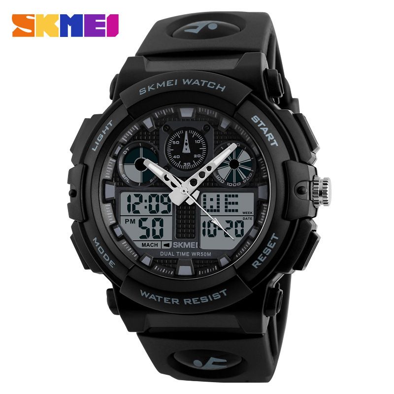 SKMEI hot selling outdoor men's watch personality multi-functional sports electronic watch trend student watch_voghion.com