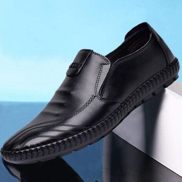 Men Loafers Casual Wedding Footwear Shoes Leather Comfortable_voghion.com