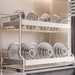Kitchen Household 2025 New Model Multifunctional Countertop Dish Rustproof Draining Storage Rack Tableware_voghion.com