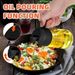 16oz Olijfolie Dispenser & Sproeier - 2-in-1 Keukenfles voor Koken, Salade, BBQ - Zwart-geel_voghion.com