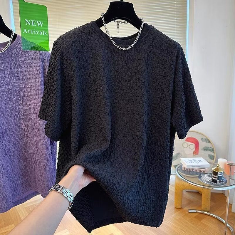Herrenbekleidung Mode Lose Herren Winter Casual Einfarbig Faul Pullover Strickwaren Jugend Beliebte Pullover Rundhals Langarm 2024_voghion.com
