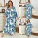 Boho Cotton Maxi Dress – Oversized Beach Cover-Up, Flowy Tunic For Women, Plus Size Swim Wrap With Stylish Prints_voghion.com