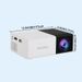 YG300 Mobile Portable Bedroom Home Theater MINI Projector Play 1080p Video Cable Connection Holiday Gifts_voghion.com