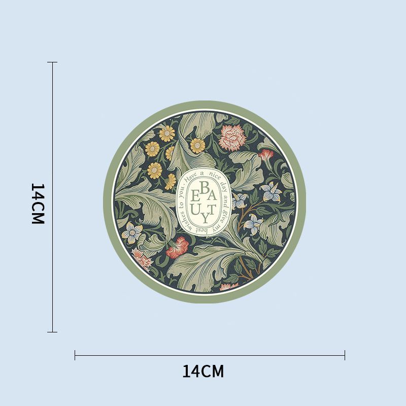 Vintage American Table Mats Set - Oil Painting Style, Waterproof & Heat Resistant, Round Coasters For Plates, Bowls & Cups - Washable & Non-Slip_voghion.com