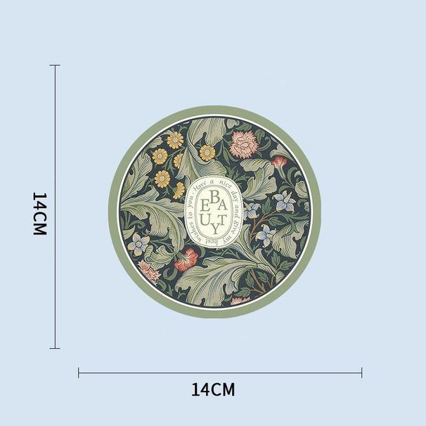 Vintage American Table Mats Set - Oil Painting Style, Waterproof & Heat Resistant, Round Coasters For Plates, Bowls & Cups - Washable & Non-Slip_voghion.com