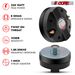 5 Core Compression Driver 3.5 Inch Tweeter Horn Throat 220W Peak Loud 8 Ohm Titanium Diaphragm_voghion.com