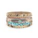 Gravel Feather leren damesarmband creatieve retro veer turquoise magneet sluiting armband_voghion.com