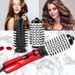 3 in 1 Electric Hair Straightener Brush Hair Curler Hair Dryer Brush Hot Air Comb Negative Ion Hair Styler Comb XYZ_voghion.com