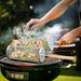 ivtivfu Nestbar Rollgrillkorb mit abnehmbarem Holzgriff, Edelstahl 304, für Outdoor-Küche, Camping, Grillzubehör_voghion.com