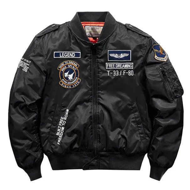 Winter Hip Hop Dicke Warme Jacke Männer Hochwertige Militär Motorrad Ma-1 Aviator Pilot Mäntel Männliche Baseball Bomberjacke_voghion.com