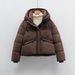 New 90 Down Jacket Women's Simple Thickened Winter Short Duck Down New Down Jacket_voghion.com