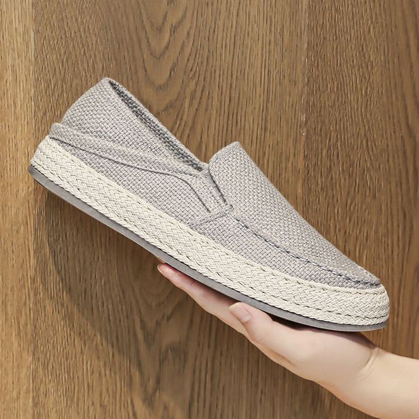 Sommar, andningsbara, casual, mångsidiga, halkfria, luktfria, mjuka sular i canvas för män 2024_voghion.com