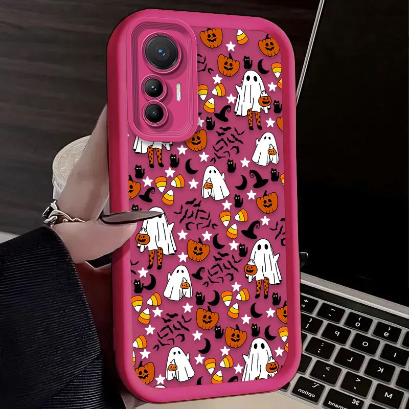 Lustige Halloween Nette Geist Fall Für Xiaomi 14T 13T 12T 11T 13 12 11 Lite 5G NE POCO X6 X5 F6 F5 F3 X4 GT X3 NFC M5S M6 Pro 4G_voghion.com