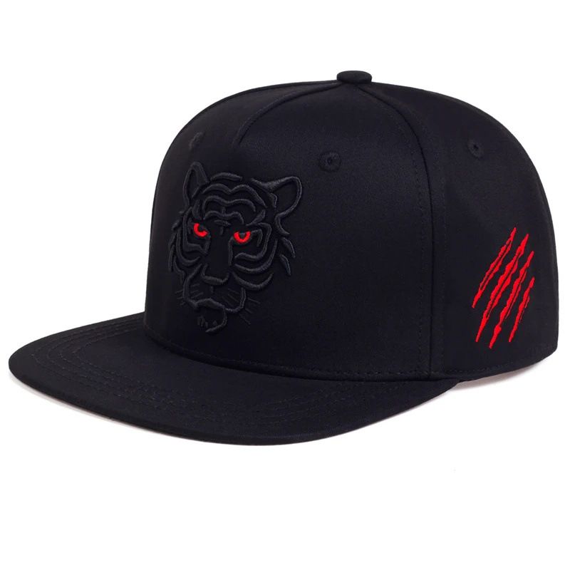 Uusi Tiger Head Hip Hop hengittävä mesh miesten ja naisten yksilöllinen trendikäs pesäpallohattu_voghion.com