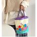 Cute Puppy Cylinder Handheld Canvas New Korean Style Girly Lunch Large Capacity Cartoon Bucket Bag_voghion.com