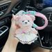 Cute Puffy Skirt Personality Bear Adorable Plush Car Keychain Dress Doll Bag Pendant_voghion.com