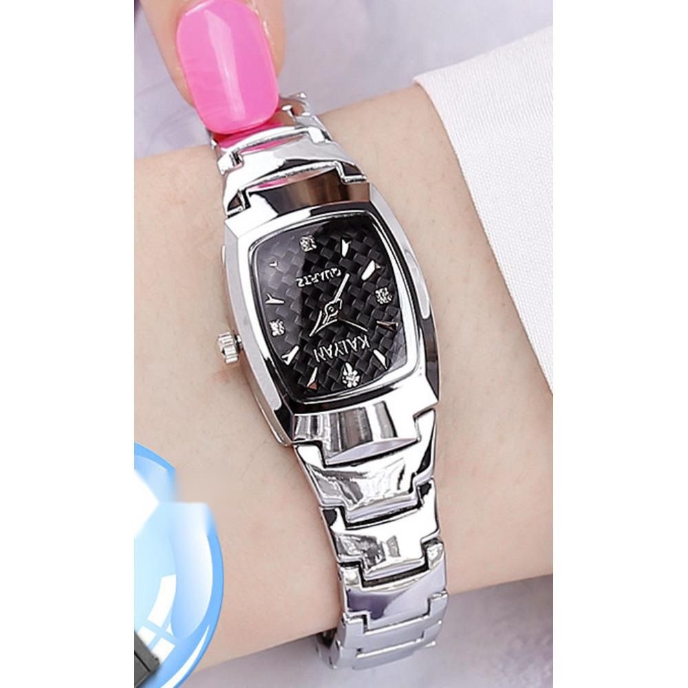 Wolfraam stalen vierkante waterdichte minimalistische temperament student kleine wijzerplaat modieuze en trendy dames quartz horloge_voghion.com