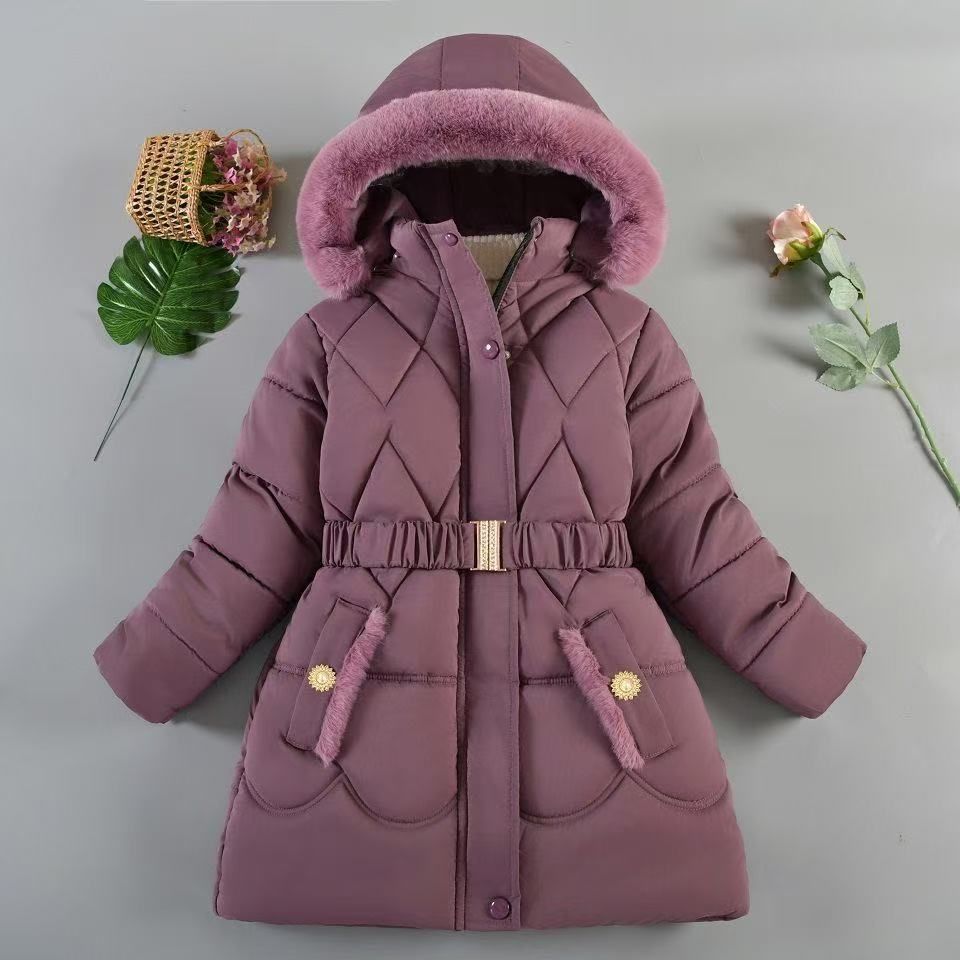 Girls' Winter Coat, Thick Style, New Cotton Padded Jacket Foreign Trade Style, Factory Direct Sales For Small And Medium Sized Children_voghion.com