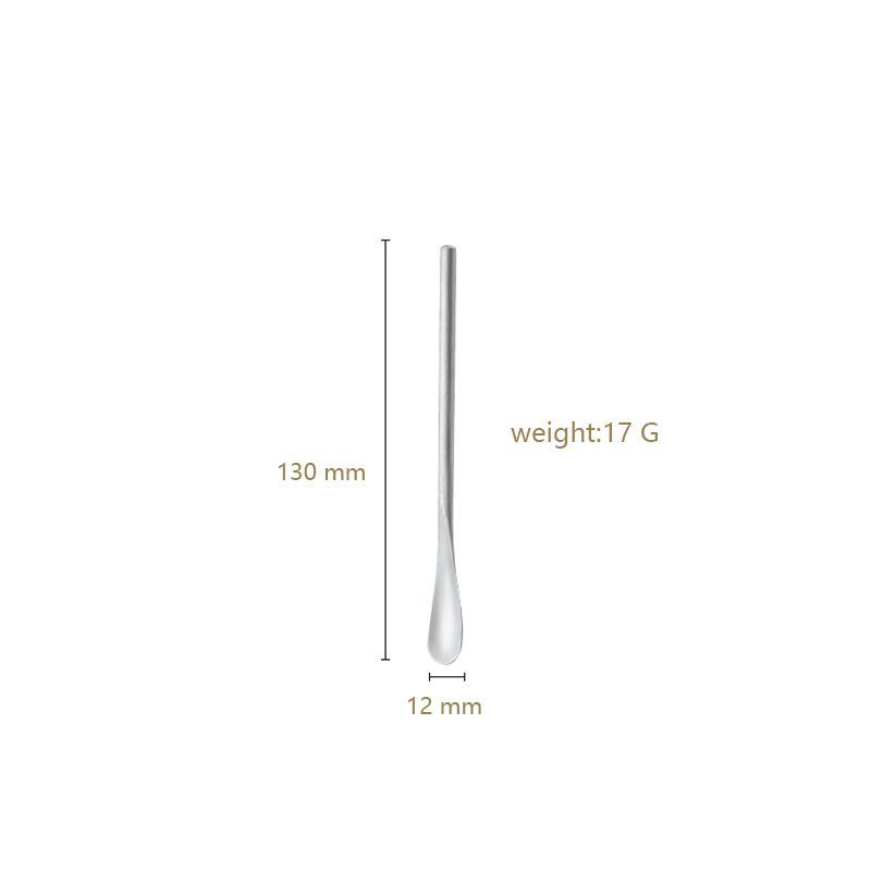 High-End Exquisite 304 Stainless Steel Coffee Handle Small Luxury Long Spoon Extended Single Cup Stirring Stick_voghion.com