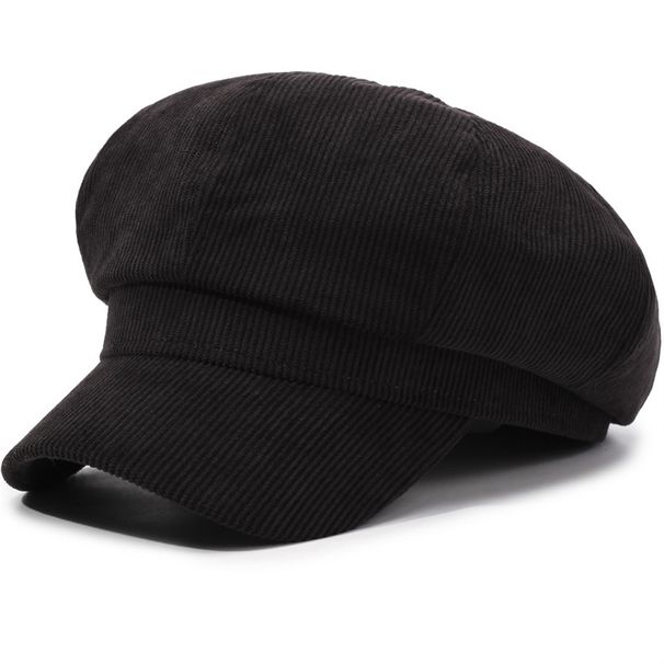 Cappello ottagonale scozzese, berretto casual da strillone in stile coreano per primavera e autunno, cappello da artista alla moda, basco a becco d'anatra per_voghion.com