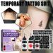 EELHOE Set Waterproof and Durable Temporary Juice Tattoo Liquid Hollow Pattern Embroidery Template_voghion.com
