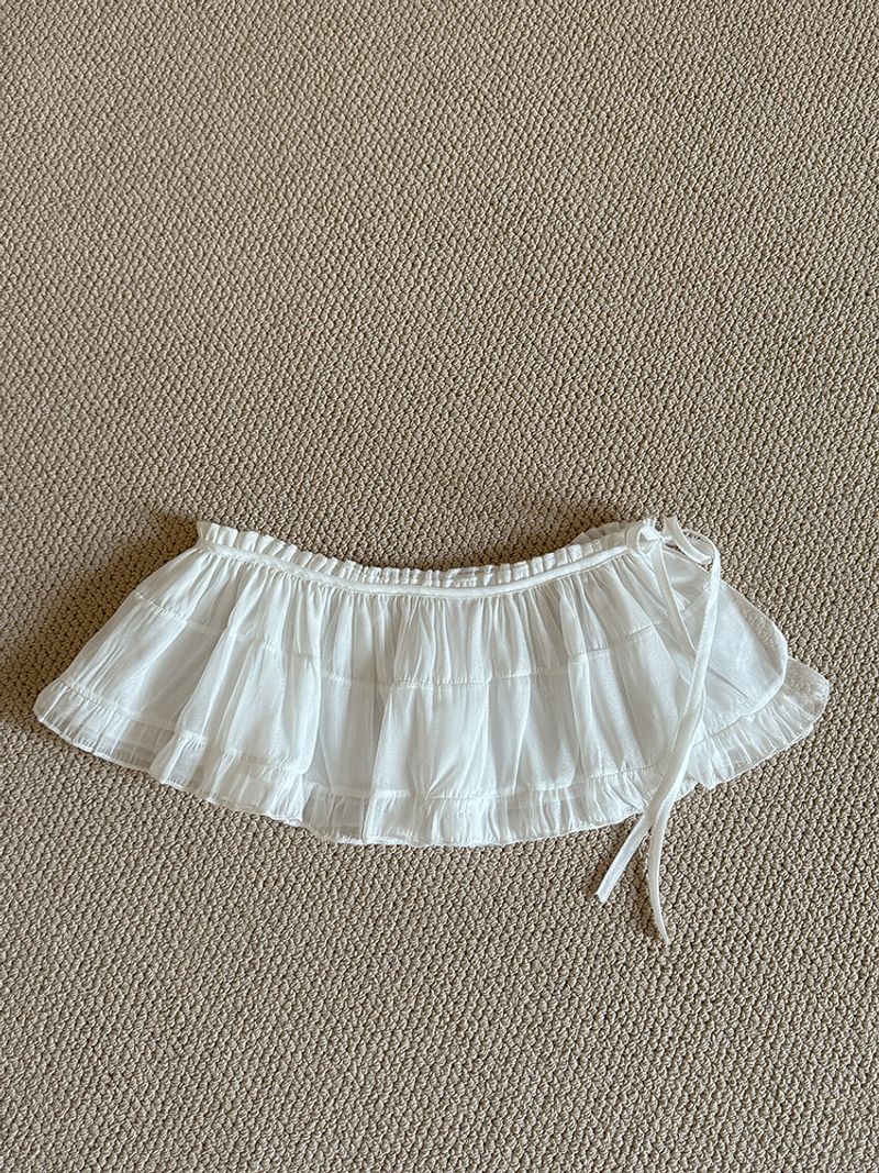 Falda corta con encaje, bordada con flores y pedos para mujer, primavera de 2025, moderna y elegante._voghion.com