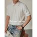 Herrenbekleidung Hemd Revers Kurzarm Strickpullover Twist Business Slim Ice Silk Tide T-Shirt_voghion.com