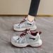 Dad Shoes For Women Spring And Autumn New Women's Shoes All Match Thick Soled Shoes Popular Casual Shoes Height Increasing Sports Shoes_voghion.com
