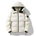 Men's Hooded Short Down Jacket With 90% White Duck Down, 700+ Fill Power Winter Coat, Windproof Casual Outerwear For Urban Style_voghion.com