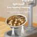 Grey Multifunctional Vertical Drinking Feeding Device With Adjustable Height, Detachable Washable, Leak Proof Pet And_voghion.com