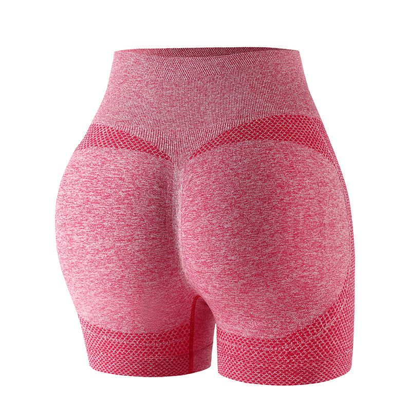 Women's Clothing Spot Yoga Shorts High Waist Abdomen Exercise Fitness Hip Peach Hip Tights_voghion.com