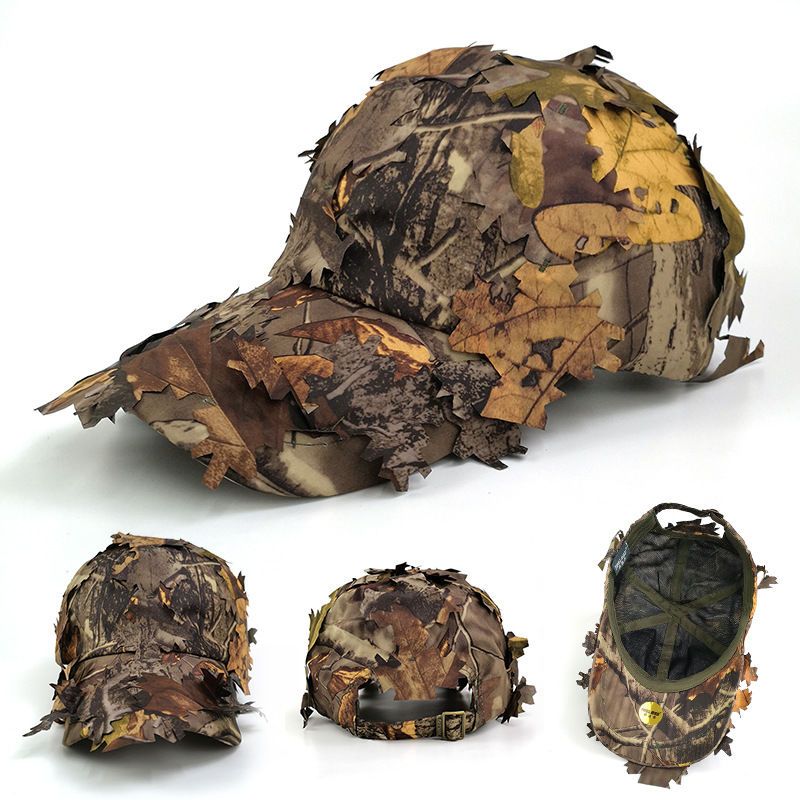 Summer Quick Drying Outdoor Anti-terrorism Leaf Sniper Jungle Camouflage Hat, Fisherman Hat_voghion.com