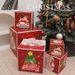Set de 5 cajas de regalo navideñas - Embalaje de regalo navideño estilo europeo y con dibujos animados para pequeños obsequios (papel no patentado)_voghion.com