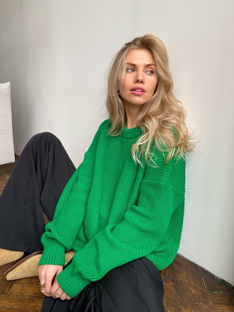 Damenbekleidung Strickpullover Lässig Lockere Passform Rundhalsausschnitt Einfarbig Langarm Top Für Herbst Winter_voghion.com