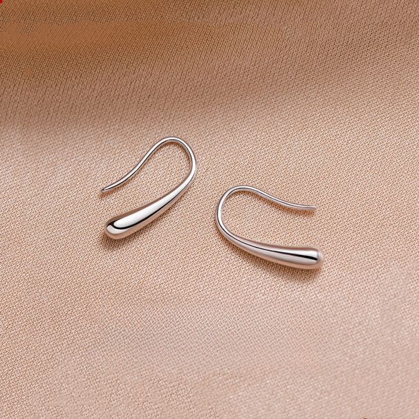 S999 Reines Silber Hypoallergene Ohrringe für Frauen, Ohrlochpflege, Kein Entfernen nötig, High-End Wassertropfen Ohrringe,_voghion.com