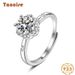 Tancise Classic Moissanite Anello in argento Gioielli da donna Promessa di nozze Regalo per feste_voghion.com