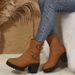 Autumn and winter fashion belt buckle explosive ankle boots cotton boots fashion boots_voghion.com